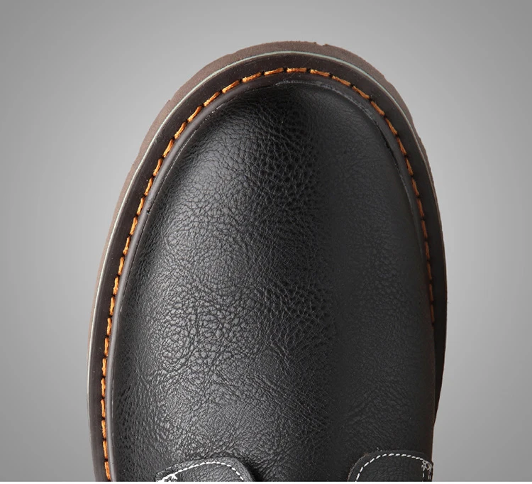 OUDINIAO/Мужская обувь; Повседневная винтажная Мужская обувь с круглым носком в британском стиле; повседневная мужская обувь; сезон весна-осень; классическая мужская Рабочая обувь