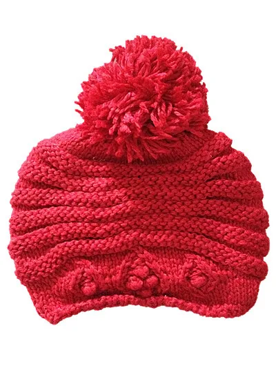 BomHCS осенне-зимняя Модная вязаная шапка ручной работы, женские теплые шапочки