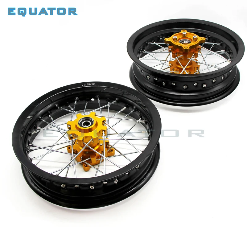 black motorcycle dirt Pit bike Rims 12mm hole 3.00x12\