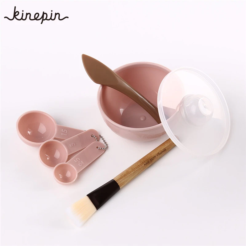 

New 4 in 1 DIY Facial Beauty Mask Bowl 7PCS Women Cosmetic Make up Tools with Brush Mixed Stir Spatula Stick Measuring Spoon kit