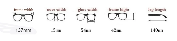 glasses frame size