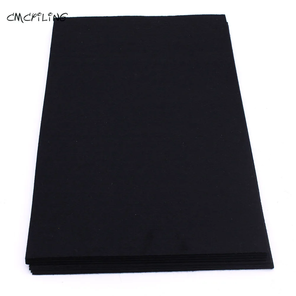 Black White 1mm Hard Felt Sheets For Felt Craft DIY Craft Arts