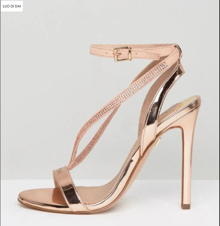 champagne gold sandals