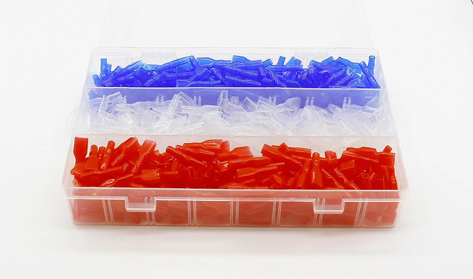 pçs cores capa para friso terminal spade conector tampa terminal