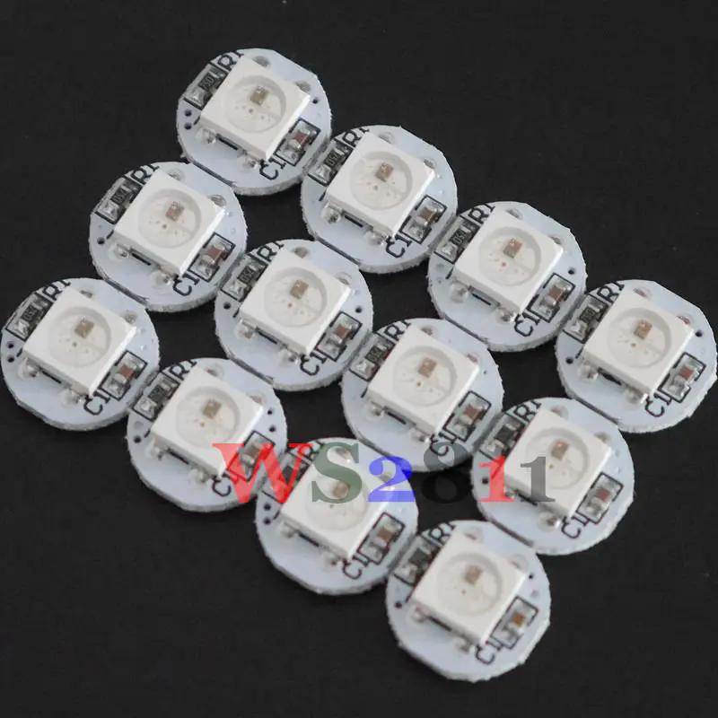 1000 шт. 4 контактный WS2812B WS2812 SK6812 светодиодный (chips On Board) Радиатор 5V 5050 RGB WS2811 IC