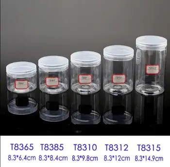 

10pcs/lot Round Transparent Plastic Jewelry Storage Boxes Beads Ring Box earrings Case necklace Organizer Make-up Table Box