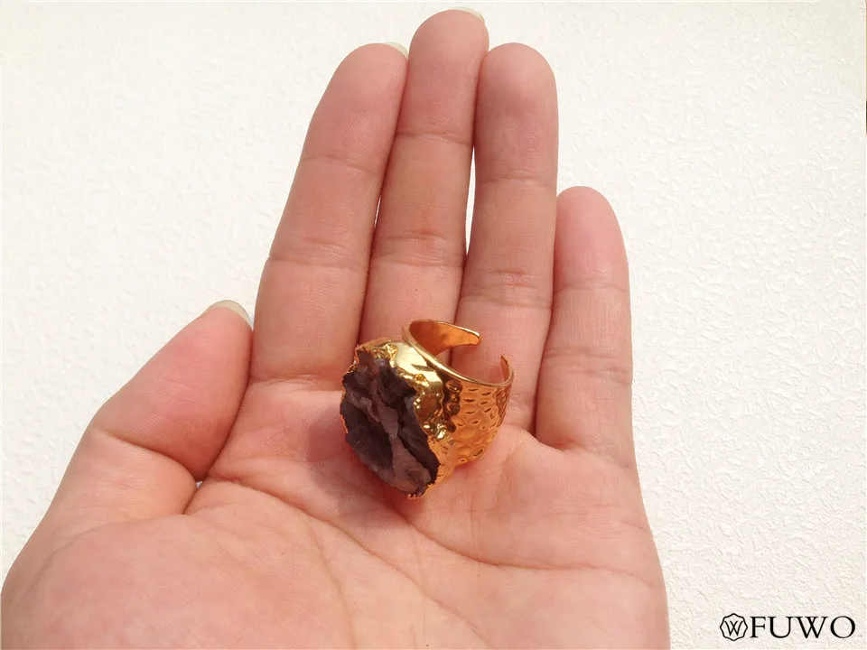 Natural Sun Agate Stone Rings 10