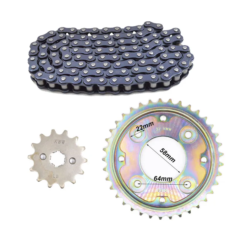 

Motorcycle Front Rear Sprocket Chain 420 104L 14T/37T for Honda WAVE110 WAVE110S AFS110 AFX110 AFX AFP110 AFP AFS 110 2010-2018
