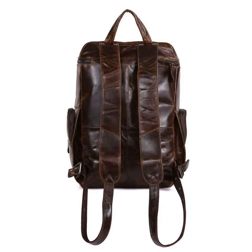 Reisen Taschen Echtem Vintage Männer Rucksack grau Wochenende 15 Packs Neue Schule