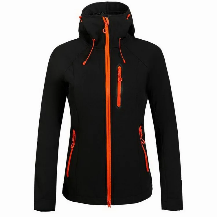 Jaqueta de Esqui ao ar Locmemb Velo Aquecido Softshell Impermeável Livre Mulher Escalada Montanha Chuva Blusão Cabolsa Caminhadas Jaquetas Aw075 7 High Quality Esporte e Lazer