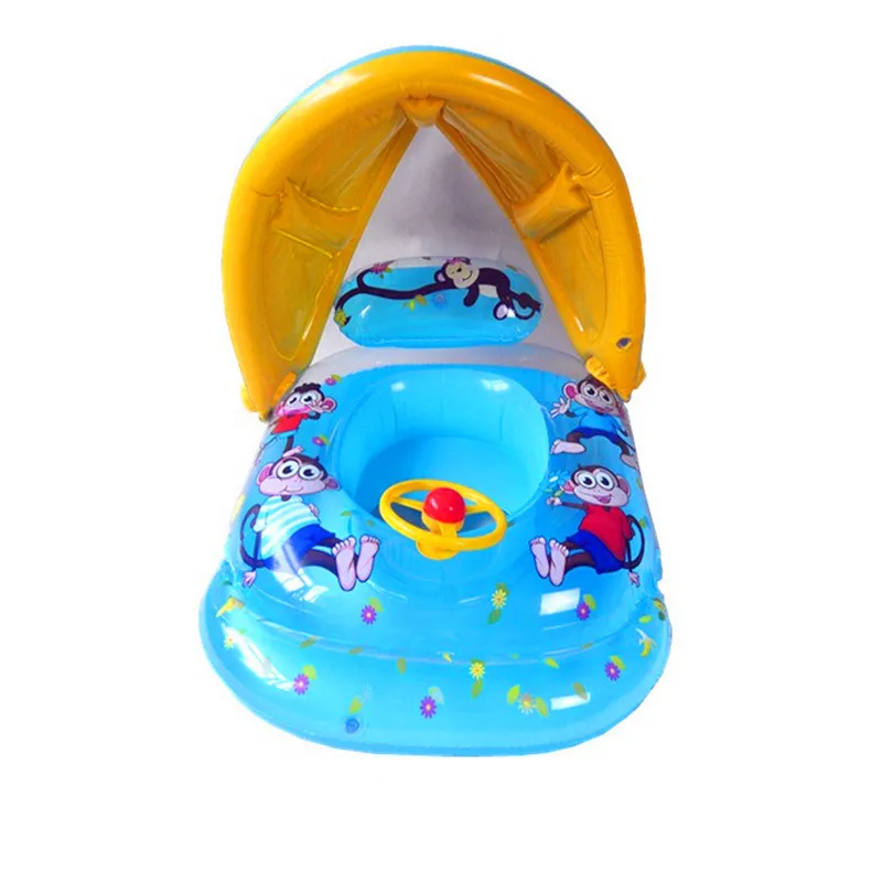 iEndyCn Baby Seat Float Shade Cartoon Swimming Ring Swimming Pool Accessories GXY134