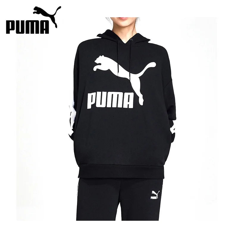 puma hoodie womens black