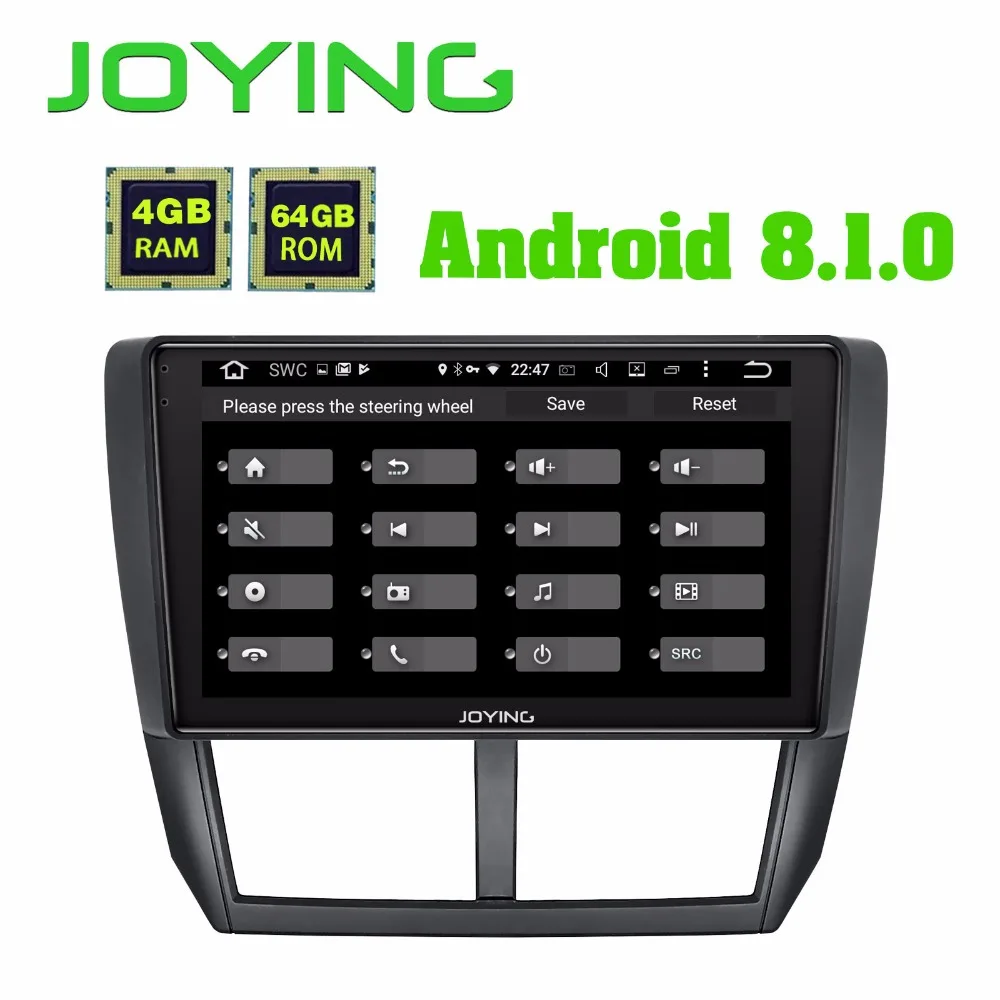 Flash Deal JOYING 2 din Android 8.1 car radio player for Subaru Forester 2008-2012 built in DSP support Android auto stereo GPS head unit 2
