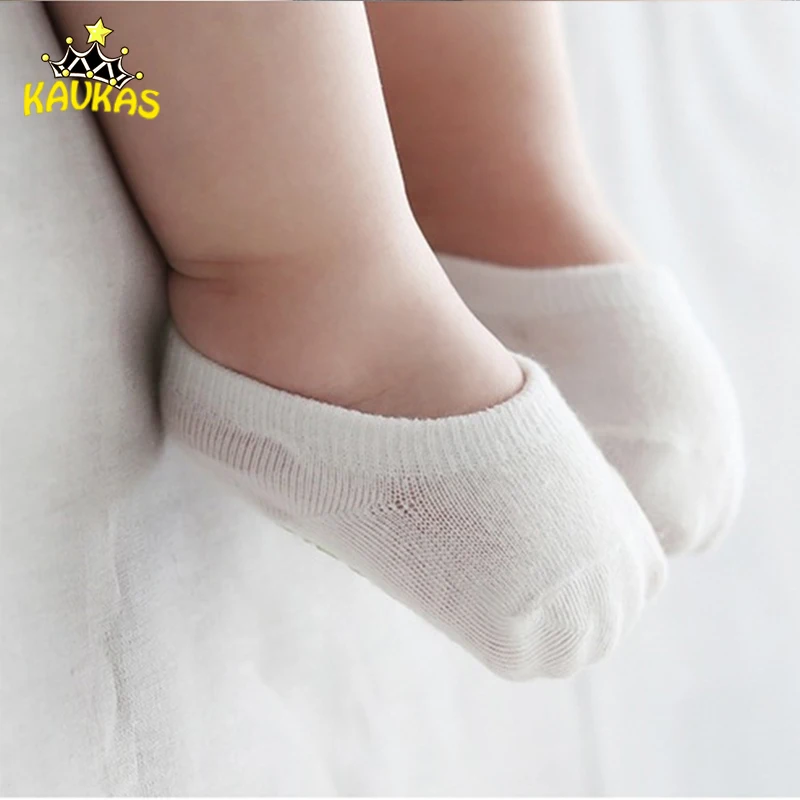

KAVKAS Spring Summer Invisible Socks Baby Kids Infant Toddler Cute Solid Anti-Slip Socks Crib Bebes Girls Boys Boat Shorts Socks