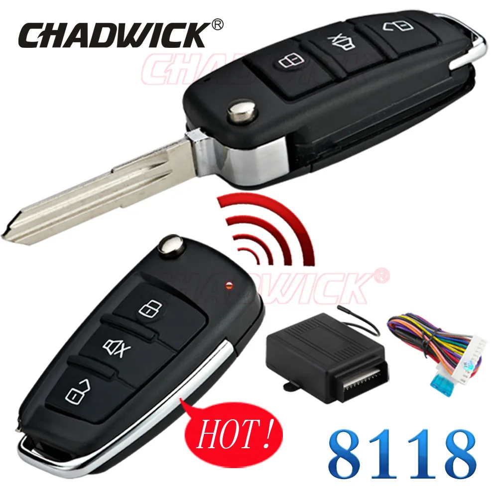 

French car key keyless entry for Citroen cross key remote car flip key remote central lock locking system CHADWICK 8118 Auto