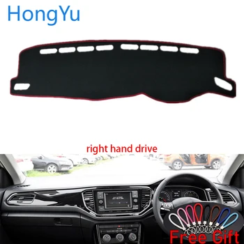 

Auto Car Dashboard Cover Dash Mat Board Pad Carpet Dashmat Interior Mats for Volkswagen T-ROC 2018 Right Hand Drive Accessories
