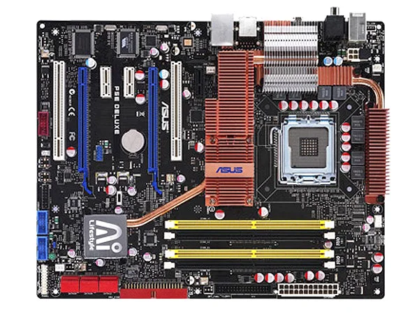 

Asus P5E Deluxe Desktop Motherboard X48 Socket LGA 775 For Core 2 Duo DDR2 8G SATA2 ATX Original Used Mainboard