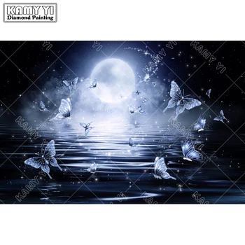 

Full Square drill 5D DIY Diamond embroidery Butterflies At Midnight Diamond Painting Cross Stitch Rhinestone Mosaic decoration