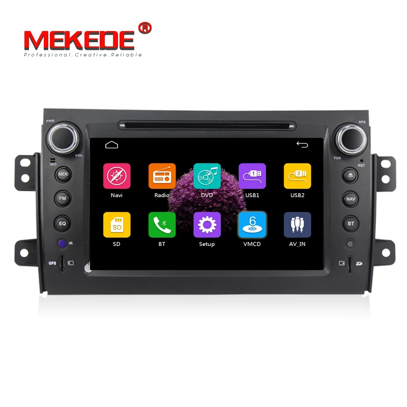 7 дюймов сенсорный экран 2 Din Автомобильный dvd радиоплеер для Suzuki SX4 2006 2013 gps