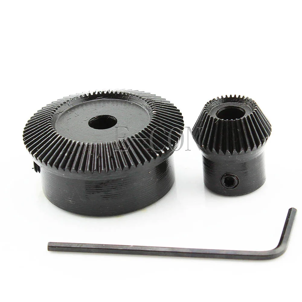 

2pcs 0.5M 70T 35T 6mm Bore Metal Umbrella Tooth Bevel Gear 90 Angle Set Kit Ratio 2:1