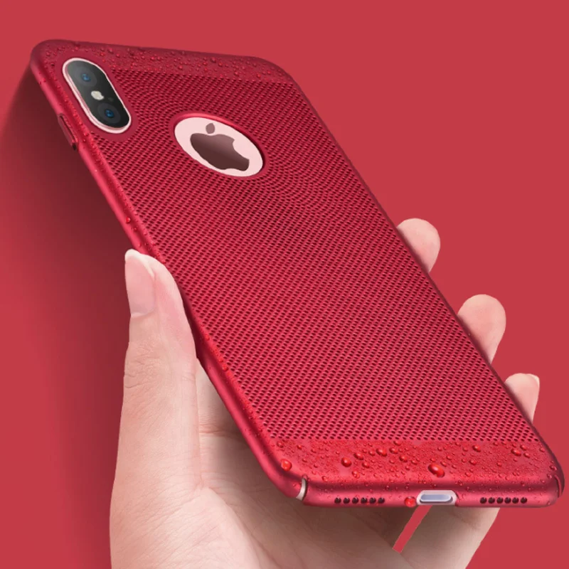 Heat Dissipation Phone Case For iPhone X 10 8 7 6 6s Plus Cover Cool Matte Hard PC Cases XS MAX XR |