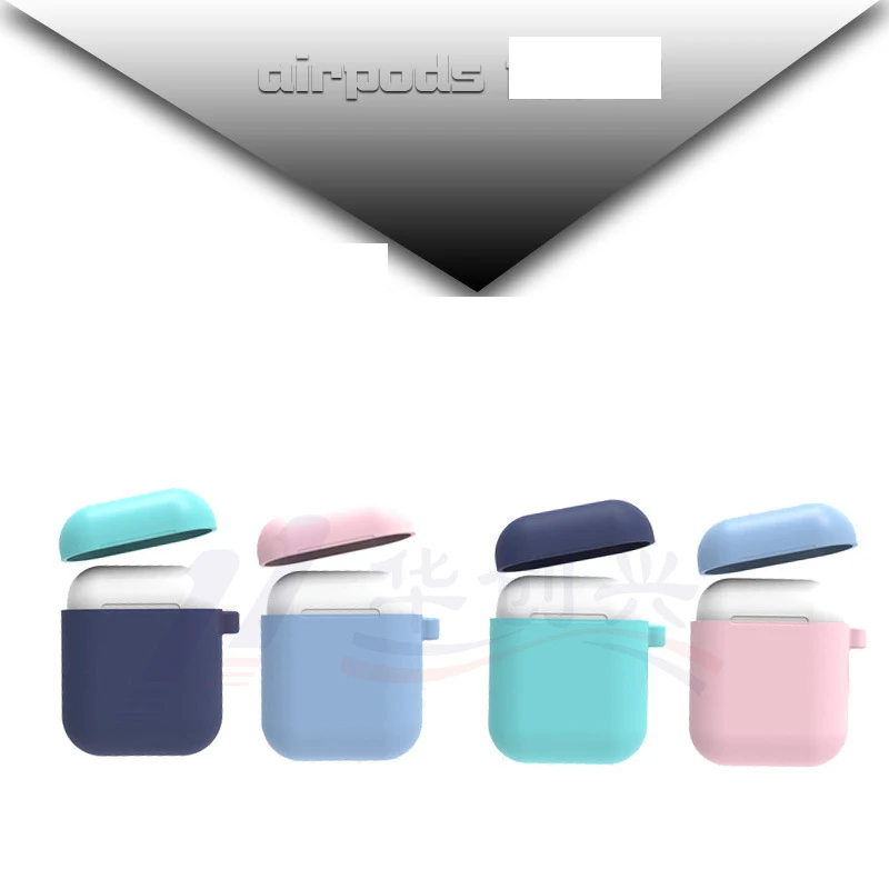 

Silicone Bluetooth Wireless Earphone Case For AirPods Protective Cover Skin Accessory Charging Box