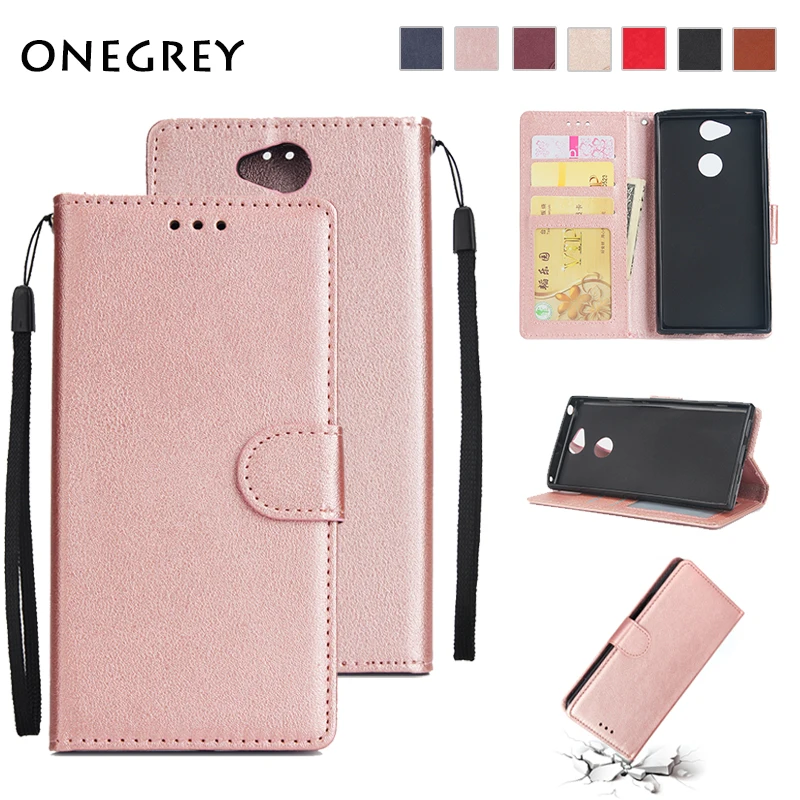 

Luxury Leather Case For Sony Xperia XA2 XA1 Ultra XZ2 Comapct XA1plus XZ XZs L2 Flip Wallet Card Holder Cover Phone Bags Celular