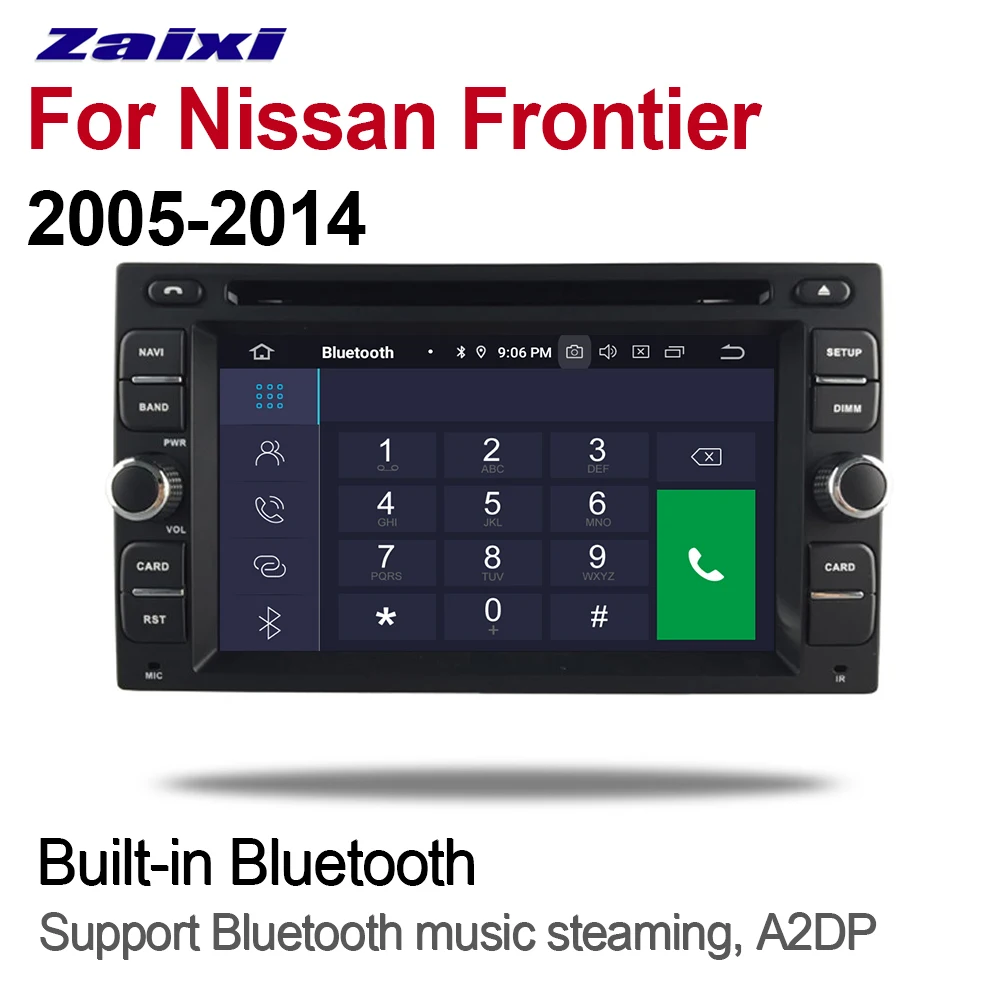 Perfect ZaiXi For Nissan Frontier 2005~2014 DIN Car Android 9 GPS Naviation Multimedia system Bluetooth Radio Amplifier WiFI HD 2