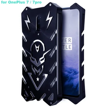 

Zimon for One plus 7 Metal Case Top Aviation Aluminum Armor Shockproof Phone Bumper Case For Oneplus 7 Pro Phone Accessory Cover