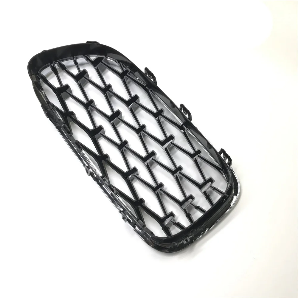 For Bmw F10 F11 F18 Car Front Grill Newest Diamond Style 2010- One Pair Abs 5 Series F10 Mesh Grill