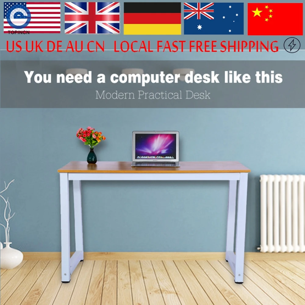 

Modern Office Laptop Desk Portable Computer Standing Desk Home Office Furniture Study Writing Table Desktop Notebook Table