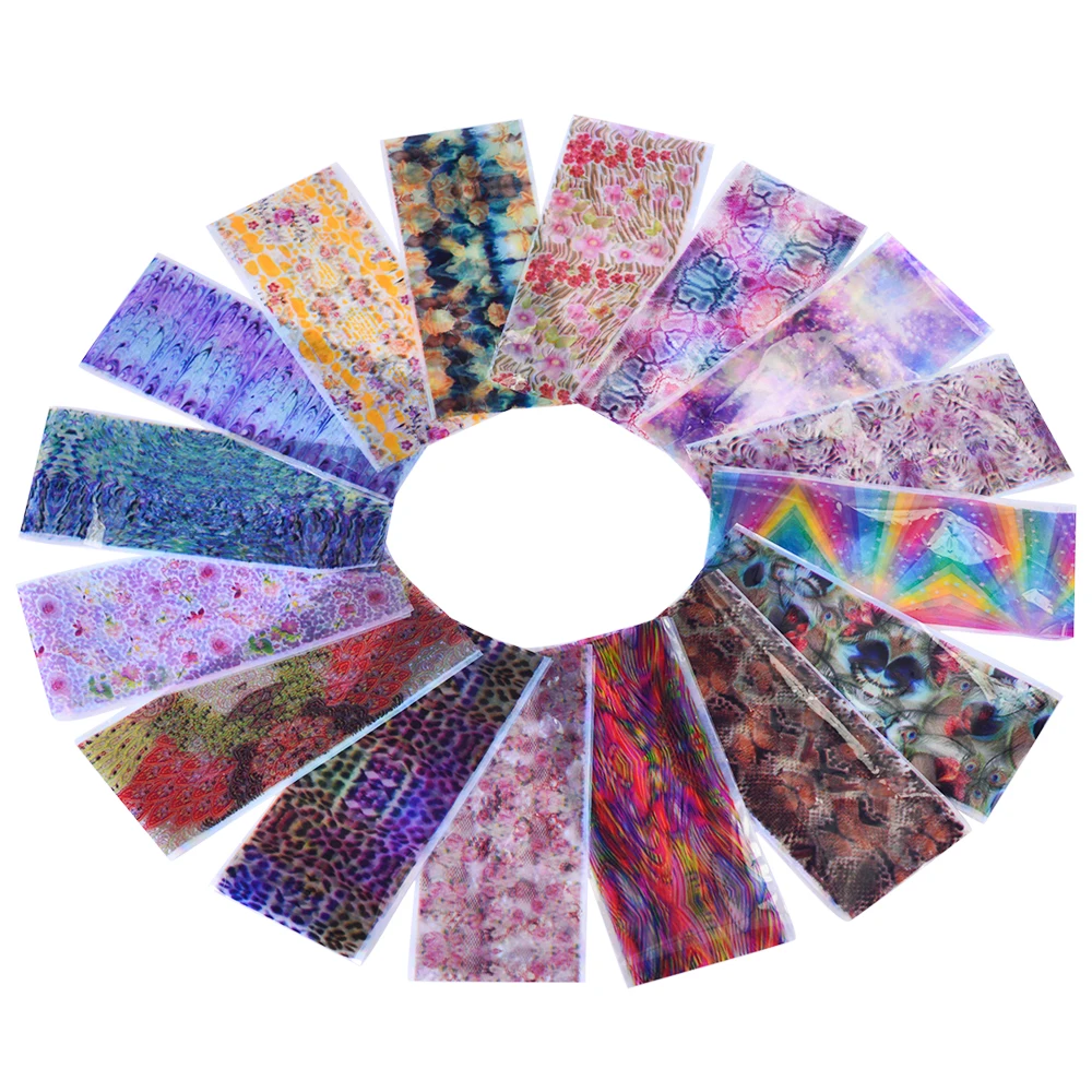 Nail Foils Nail Art Tranfer Stickers Decals Laser Nail Decorations (5)