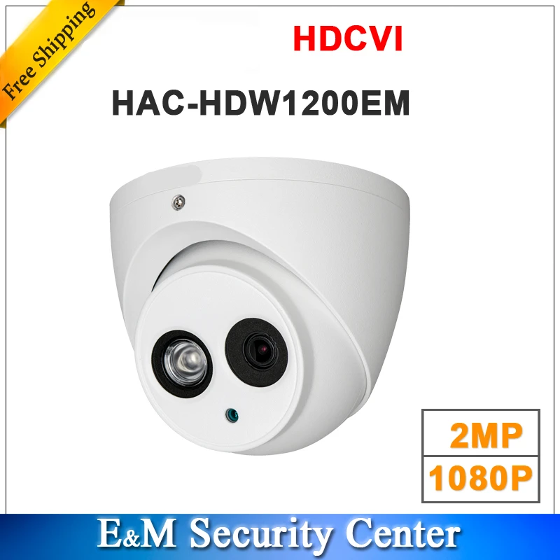 

Wholesale english version 2MP 1080P HDCVI HAC-HDW1200EM replace HAC-HDW1200E IR Eyeball Camera DH-HAC-HDW1200EM