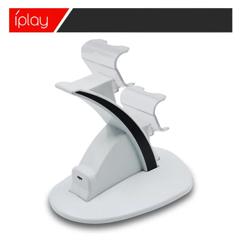 Controller Charger Dock LED Dual USB PS4 Charging Stand Station for Sony Playstation 4 PS4 PS4 Pro PS4 Slim black white (5)