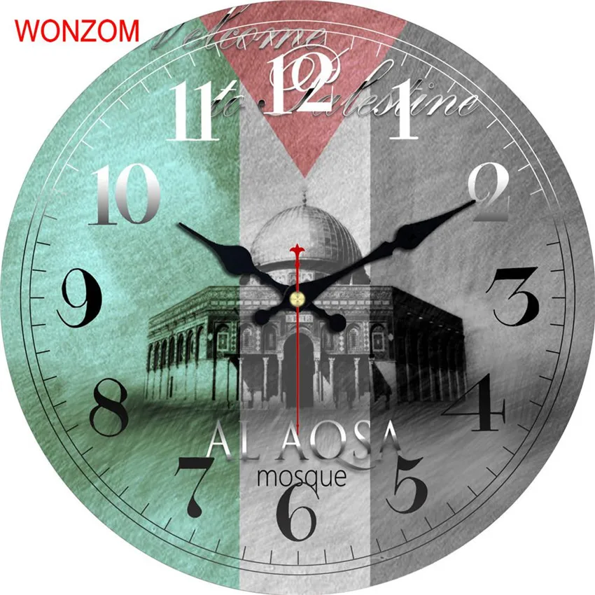 WONZOM Victory America современные большие Настенные часы Тихий гостиная 2017 Декор Saat