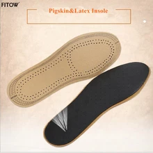 New Arrival Unisex Pigskin and Latex Insoles Soft Leather Cuttable Size Shoe Pads Shock Absorption Shoe Cushion