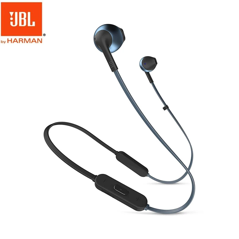 Оригинальные JBL 205BT Bluetooth Беспроводные спортивные наушники динамические с