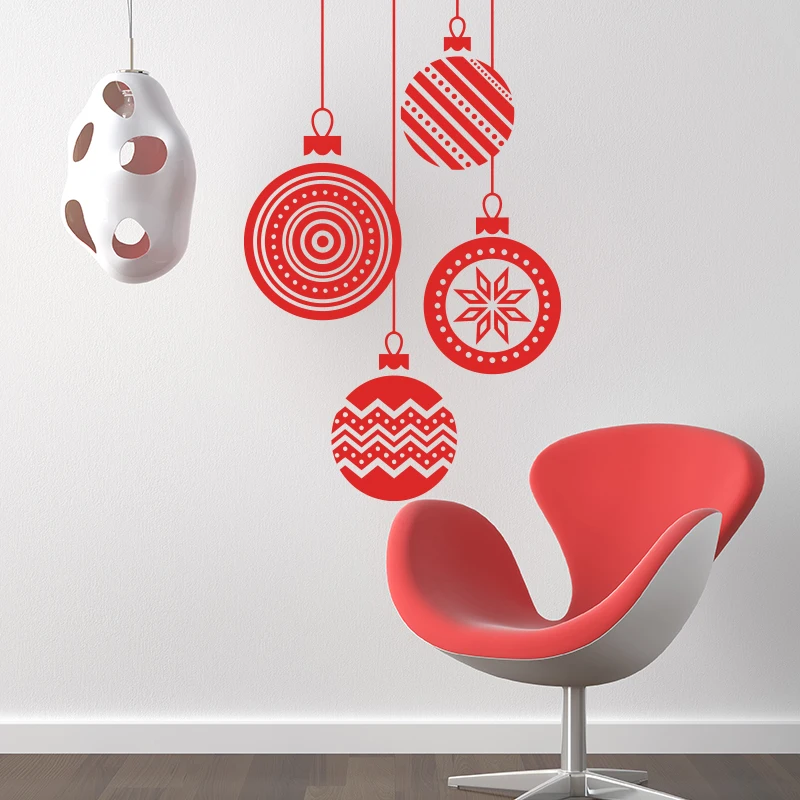 Art Design Christmas Decorations For Home Wall Sticker Removable House Decor Festival Gift Wall 
