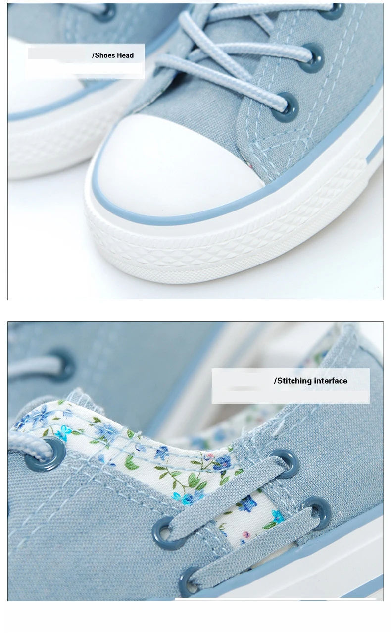 New Breathable Canvas women flats fashion floral comfortable Sneakers Low help spring summer casual women shoes female NBT992 5