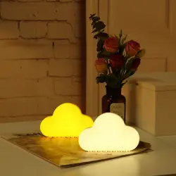 Облако Беспроводной стены озвучиваемого Сенсор кормления лампы магнит Новинка Украшения для детской милые Перезаряжаемые USB светодиодный