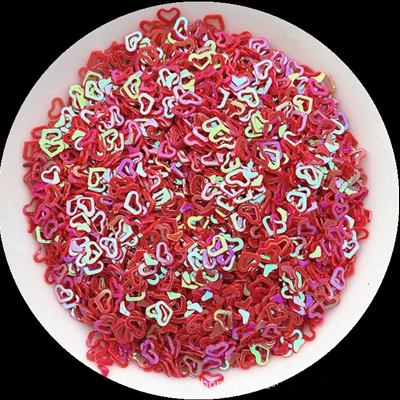 500 г 4 мм Сердце сверкающие кристаллы для ногтей ультратонкие 3D пайетки блестки углы Маникюр украшения для ногтей ювелирные изделия аксессуар - Цвет: 15