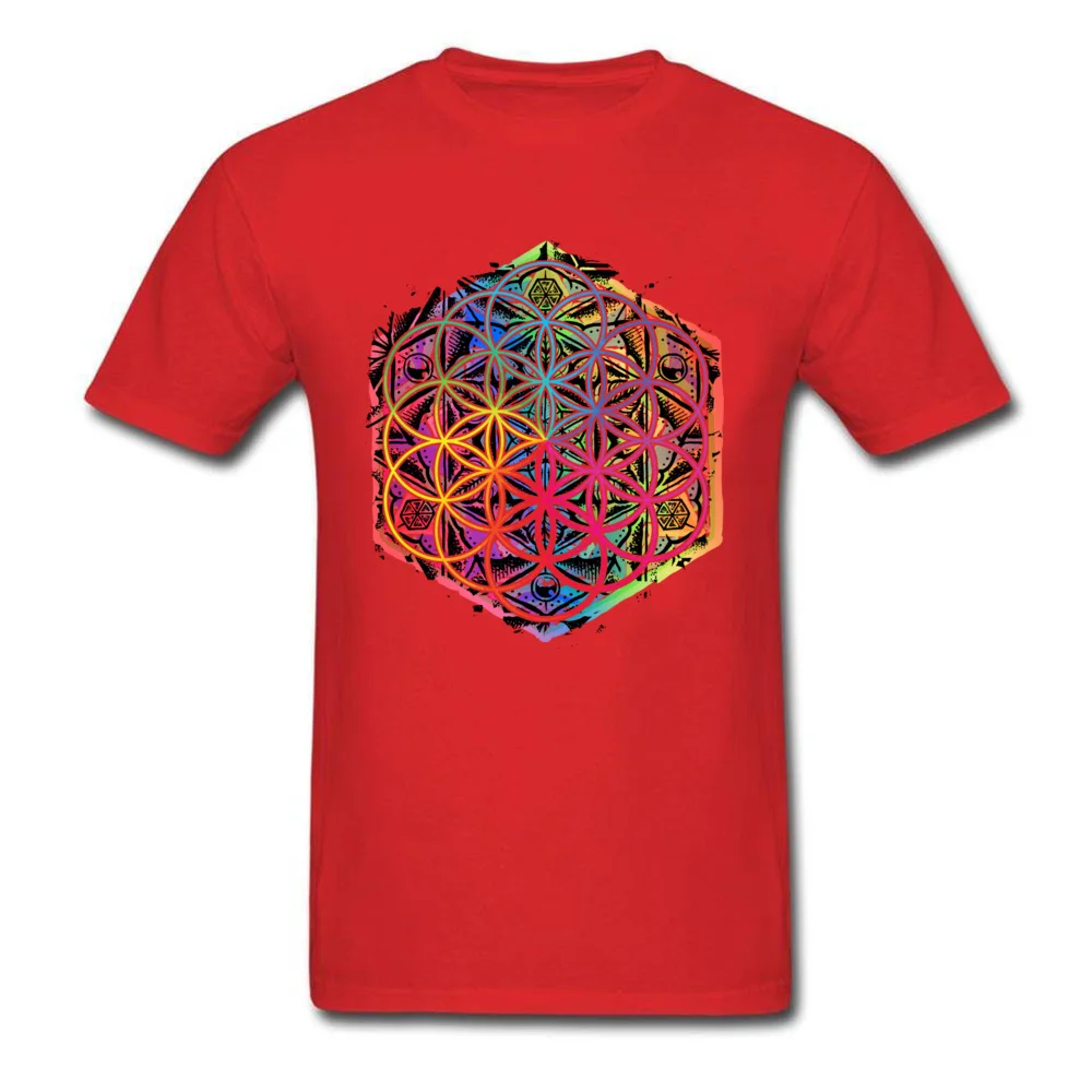 Sacred Geometry Flower of Life Mandala Color 1_red