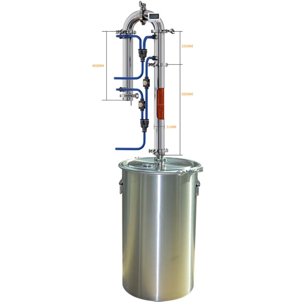 35Л/60л новая медная сетка трубчатый теплообменник дистиллятор домашний заваренный лунный свет спиртовая машина пивоваренный бренди виски водка