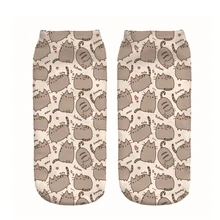 Забавные мужские и женские носки унисекс с рисунком кота удобные летние тонкие хлопковые носки короткие мужские носки модные мягкие Подарки Новинка