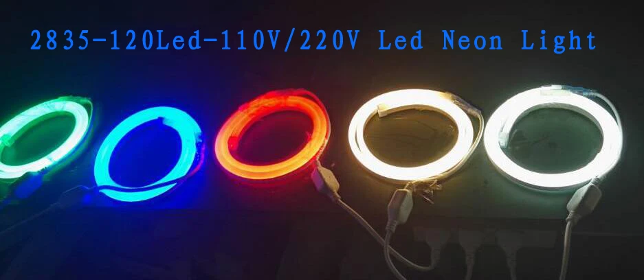 50m Roll Ac110v 220vac 120leds M High Lumens Neon Led Strips For Lighting Smd 2835 Led Strip Light With 110v Power Plug
