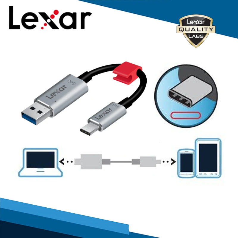 Lexar Jumpdrive 64g C20c Usb Typec Flash Drive 64gb External Storage