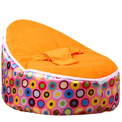 Levmoon средний розовый Circl Beanbags Кресло-мешок Детская кровать для сна портативный складной детский диван без наполнителя - Цвет: T4