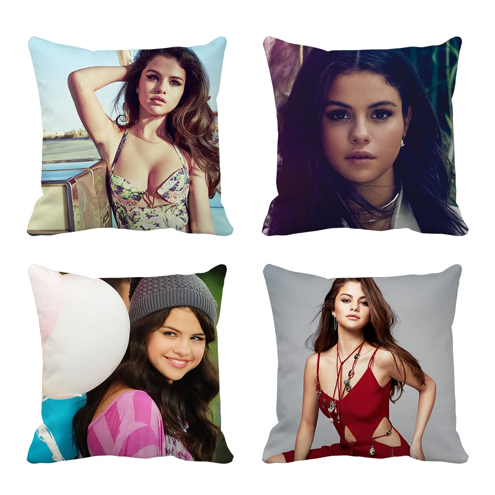 

Selena Gomez Multi Size Throw Pillow Case Free Shipping