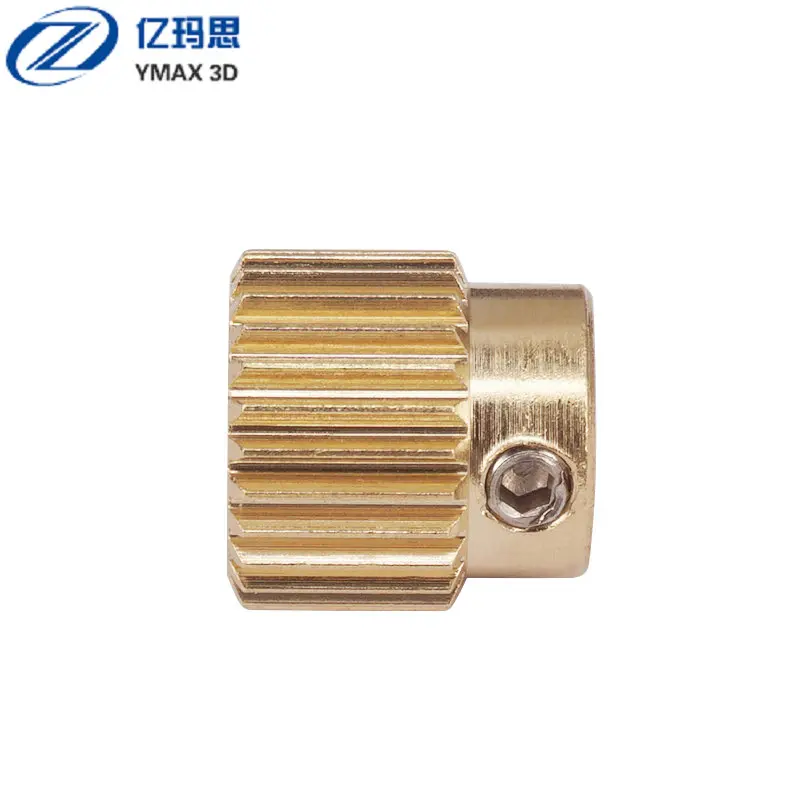 Copper Extrusion Head Gear 26 Teeth Bore 5mm 3D Printers Accessories Parts Diameter 11mm For MK8 Extruder Part 26Teeth Brass