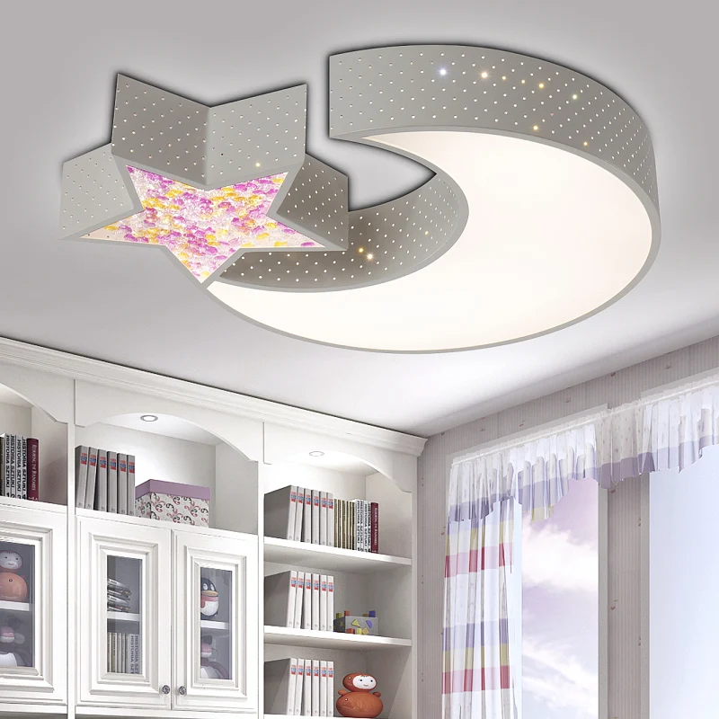 Creative Star Half Moon Led Ceiling Light Child Baby Room Lights Creative Star Half Moon Led Ceiling Light Child Baby Room Lights Lamps Bedroom Decoration Ferr Shipping In From